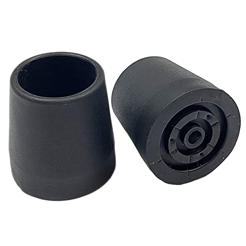 Consejos de muleta para accesorios de repuesto para esquís Walker Glide, identificación de 1 pulgada, 2 piezas (B) Cover