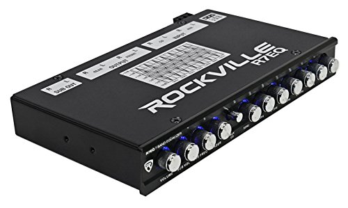 Rockville R7Eq 1/2 Din 7 Band Car Audio Equalizer Eq W/Front, Rear + Sub Output #TOP2