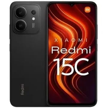 Smartphone Xiaomi Redmi 15C Midnight Black (Preto) 8GB RAM 256GB ROM