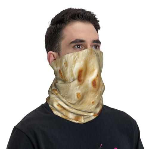 Taco Tortillas Pattern Neck Gaiter Face Mask Scarf Bandana Head Wrap Uv Protection Balaclava For Sports 6