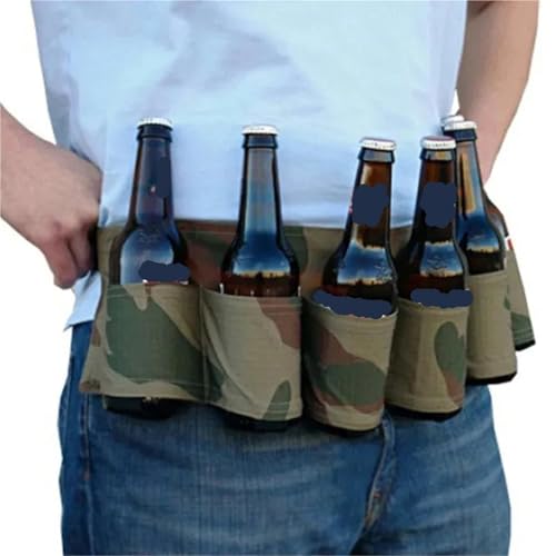 Outdoor Bar Beer Waist Bag 6-Pack Beer Belt Drinking On-The-Go Holster Crossbody Pouch For Hiking Camping Picnics3