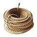 Produktbild GreenSun Textilkabel 2 adrig - 20 Meter 2 x 0,75 mm² Kabel Stoffummantelt Lampenkabel Vintage Stromkabel mit Seil Gewebekabel Jute