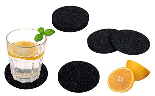 Posavasos de fieltro, juego de 10 posavasos de fieltro Cover