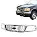 Titanium Plus Autoparts, 2000-2003 Fits For Ford F-150 Front GRILLE CHROME Black
