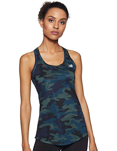 New Balance Women's Accelerate 2.0 Tank Top, Faded Rosin Heather, XS