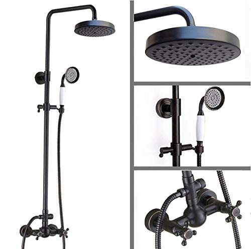 Douche de pluie noire rétro pour moderniser votre salle de bain