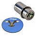 Produktbild HQRP High power 3W 180-200LM LED Ersatzbirne fuer Maglite ST3D016, S3D015, ST3D036, S3D096 Led 3-D Zellen Taschenlampe MAG-LED mit HQRP Untersetzer