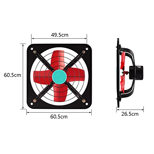 Ventilador de Extracción Industrial para Pared con Motor de Cobre Ventilador Metálico para Garaje miniatura 2