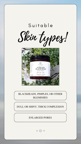 3-In-1 African Black Soap | Moisturizing Face Cleanser | Nourishing Body Wash | Sulfate-Free Shampoo | For Men & Women | All Skin Types | Handcrafted In Zanzibar | 250G / 8.8Oz #TOP2