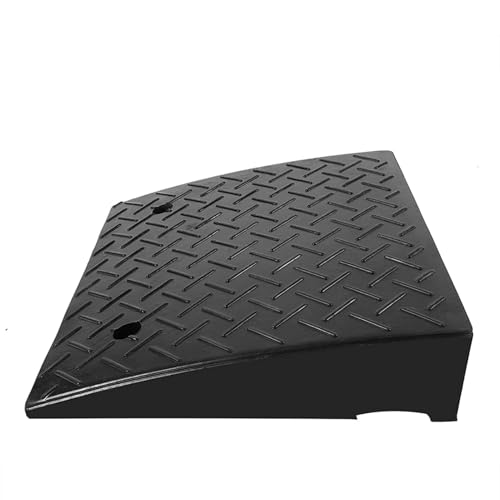 SOYDAN Curb Ramp, Sidewalk Curb Ramp, Heavy Duty Driveway Curb Ramp, Rubber Driveway Curb Ramp for Driveway, Sidewalk, Loading Dock(50x32x9cm/20x12.6x3.5in)
