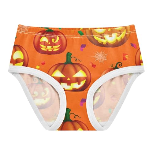 Animal Girls Underwear Toddlers 2t Cotton Cute Panties Girl Halloween Jack Lantern Pumpkins Briefs Kids Undies