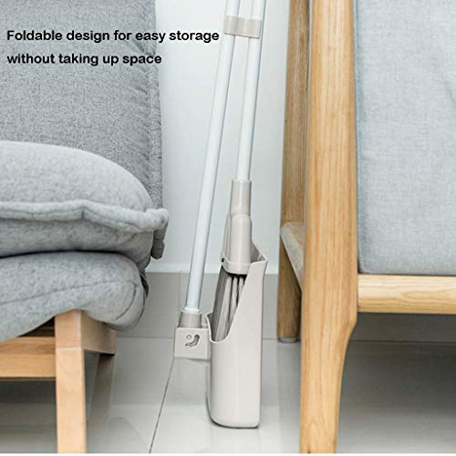 AGrAdi NLIAN- Besen- und Kehrschaufel-Set, hochwertiges Kehrschaufel- und Besen-Set mit langem Griff. Ergonomisches Design Kehrschaufel – Bild 3