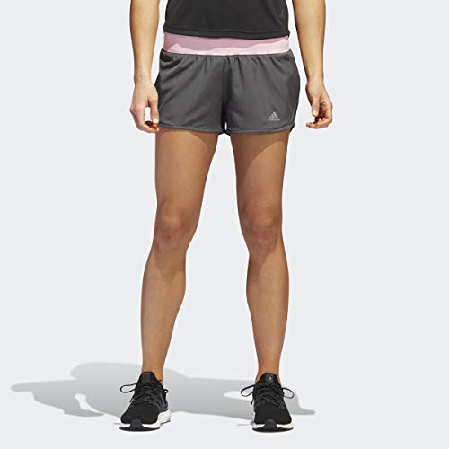 adidas Women's Run It Shorts, Grey/True Pink, Medium 3