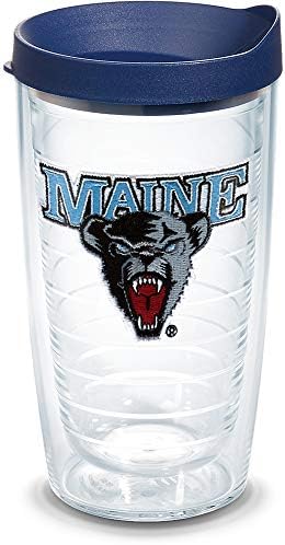 Tervis UMaine Black Bears Logo Tumbler with Emblem and Navy Lid 16oz, Clear
