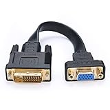 Plug and play, no requiere fuente de alimentación externa ni controlador de software. Funciona solo de DVI-D a VGA