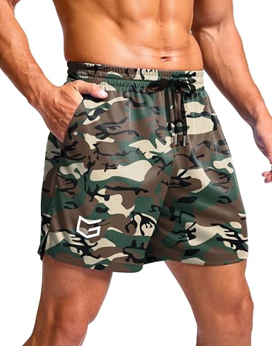 Image of G Gradual Men's Athletic Workout Shorts with Pockets 5 inch /7 inch /9 inch Lightweight Quick Dry Gym Basketball Running Shorts for Men