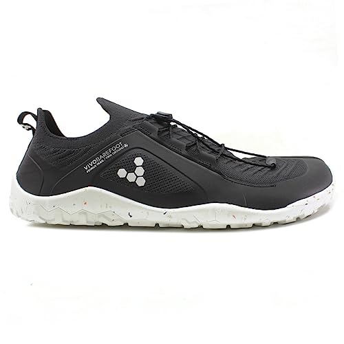 Vivobarefoot Primus Trail Knit Fg, Mens Recycled Breathable Mesh Off-Road Shoe With Barefoot Firm Ground Sole Black #TOP1