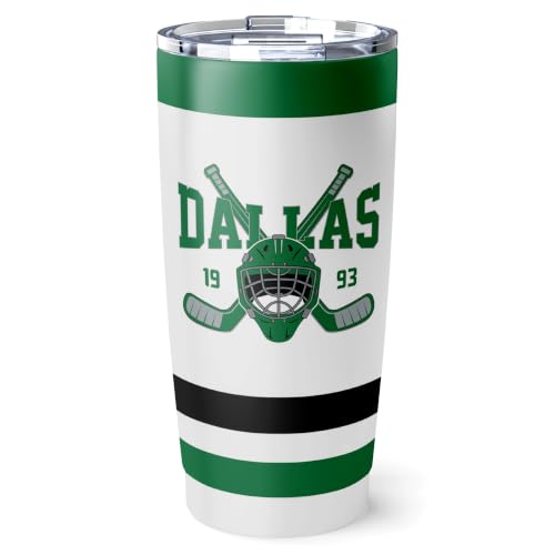 Image of ANTKING Dallas Tumbler 20oz Custom Name Number Travel Mug Gifts | Stainless Steel Insulated Coffee Cup for Men Women