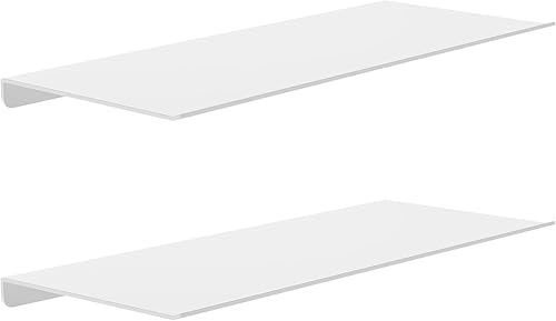 MKO Estantes flotantes de 12 pulgadas para pared, estante pequeño de metal montado en la pared para baño, dormitorio, sala de estar, cocina,