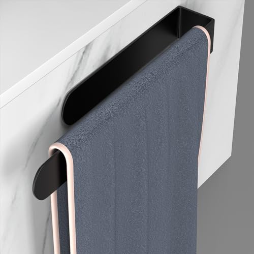 Image of HUFEEOH Hand Towel Holder, Towel Hanger for Bathroom, Self Adhesive Bathroom Towel Holder Towel Bar, Towel Holder for Kitchen Cabinet