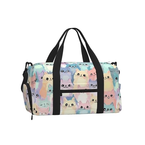 Bolsa de gimnasio con diseño de gato ideal para tus escapadas de fin de semana y yoga