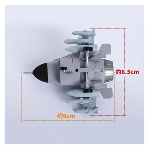 Avión de metal F16 Q-Version para decorar tu escritorio de oficina o estantería 7