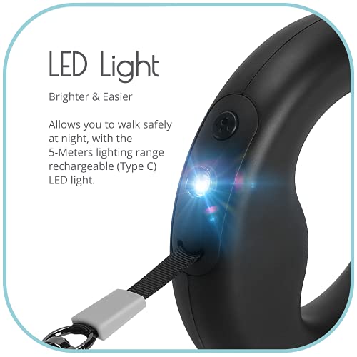 Furiends - Retractable Wearable Dog Leash with Bright LED Light | Rechargeable with Type C, DONUT Shape, 10 ft Traction… - Image 3