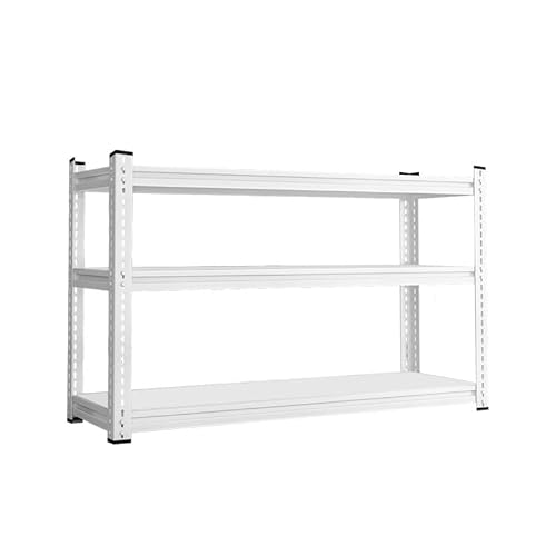 Future Warrior Metallregal Außen-Kürbisloch, 540kg Gesamtlast - 50x35x60cm, 3 Böden (180kg/Boden) - Weiß, Lagerung