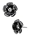 Produktbild Betsey Johnson Hematite-Color Glitter Flower Stud Earrings
