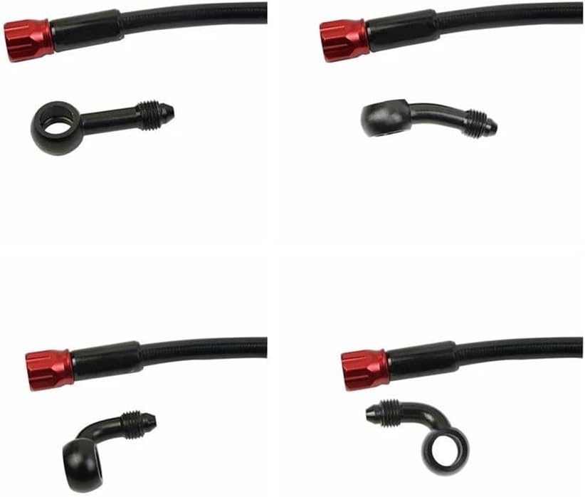 Brake Oil Hose Line Reinforced Moto Hose Line Motorcycle Brake Hose Flexible Braided Hydraulic Dot Fluid Line For Atv Racing Pitbike Street Bike