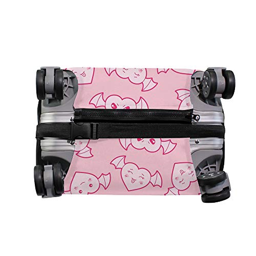 Housse protection bagages cœurs roses CHEHONG anti-rayure élastique