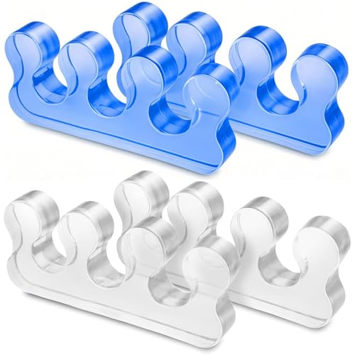 iLamvie 4 separador dedos pie pedicura,separadores de dedos de los