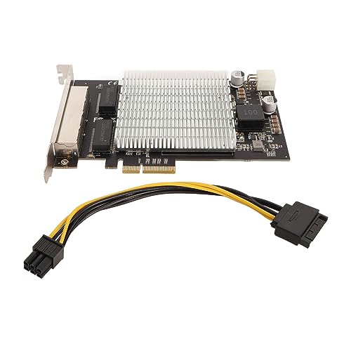 Tarjeta de Red PoE con 4 puertos RJ45, interfaz PCIe, 2.5G, 30W por puerto, hasta 100 metros de distancia Ethernet miniatura 6