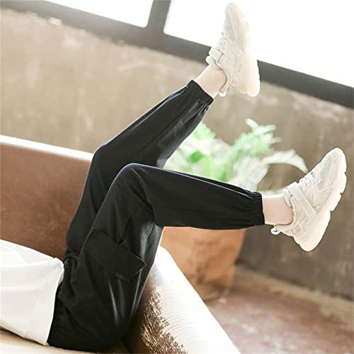 Toddler Boys Girls Cargo Pants Elastic Waist Active Jogger Pants Kids Casual Baggy Street Hip Hop Trousers Multi Pockets4