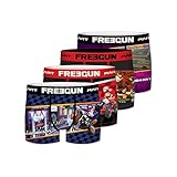 Boxershorts Herren Mario Kart, Unterhosen Männer, Bequem, Multisport (4er Pack), Lila Rot, 2XL