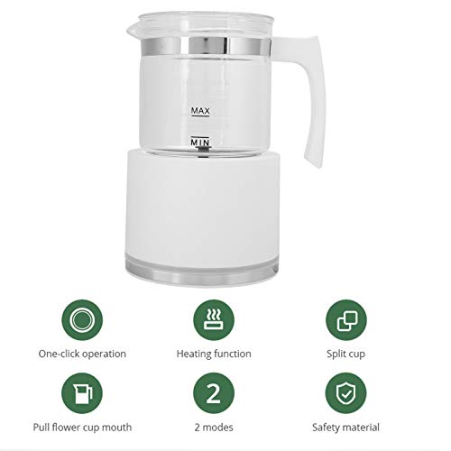 Abnehmbarer Milchaufschäumer, elektrischer Milchaufschäumer und Dampfgarer für die Herstellung von Latte Cappuccino… – Bild 3