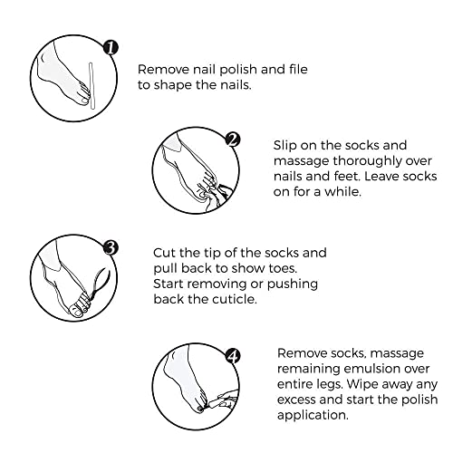 Bodipure Professional Keratin Socks For Heel Softening – Moisturizing Foot Mask For Dry Feet – Foot And Cuticle Treatment With Vegetable Keratin Cream – 12 Sock Pairs #TOP5