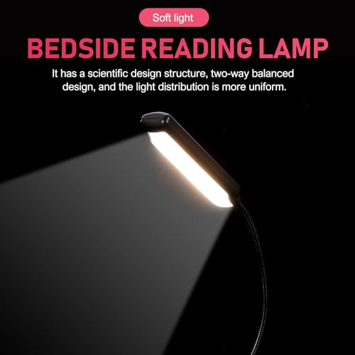 Lampe de lecture rechargeable à intensité réglable avec mât flexible - 6