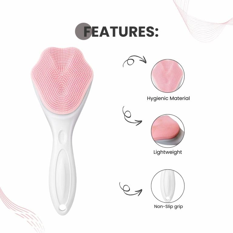 Image of Ice Roller for Face & Eyes | Silicone Ice Facial Massager for Skin Care, Puffiness, Dark Circles & Glowing Skin | Reusable Beauty Tool for Women & Men | Multi Color Variants (pink + BLUE)