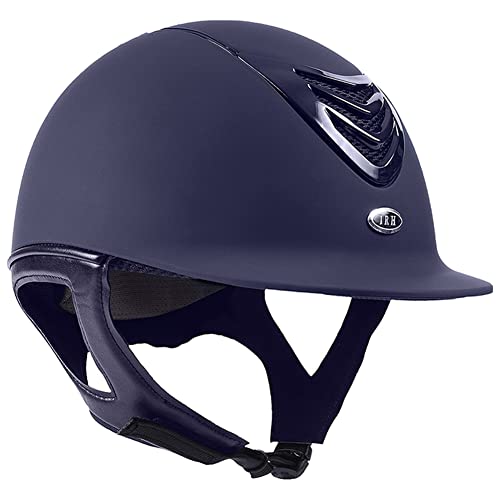 Irh Horseback Riding Safety Ergonomic Washable Rear Side Ventilation Equestrian Ir4G Helmet, Matte Navy W/Gloss Navy Vent, X-Large #TOP3