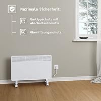 STIEBEL ELTRON Elektroheizung Standgerät für ca. 25 m², TÜV geprüft, Konvektor-Heizung mit elektronischer Regelung, 2 kW, energiesparend, LC-Display, Rollen, 204451 – Ansicht 4