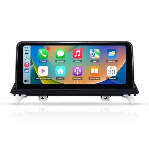 Linux Screen 10.25 Inch Wireless Carplay Android AUTO Car Stereo Radio for BMW X5 E70 X6 E71 2011 2012 2013 2014 CIC Linux System GPS Navigation Bluetooth
