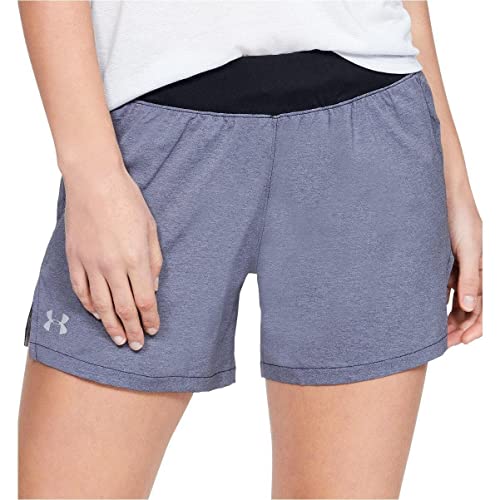 Under Armour Shorts feminino Launch com tecido elástico de 12,7 cm
