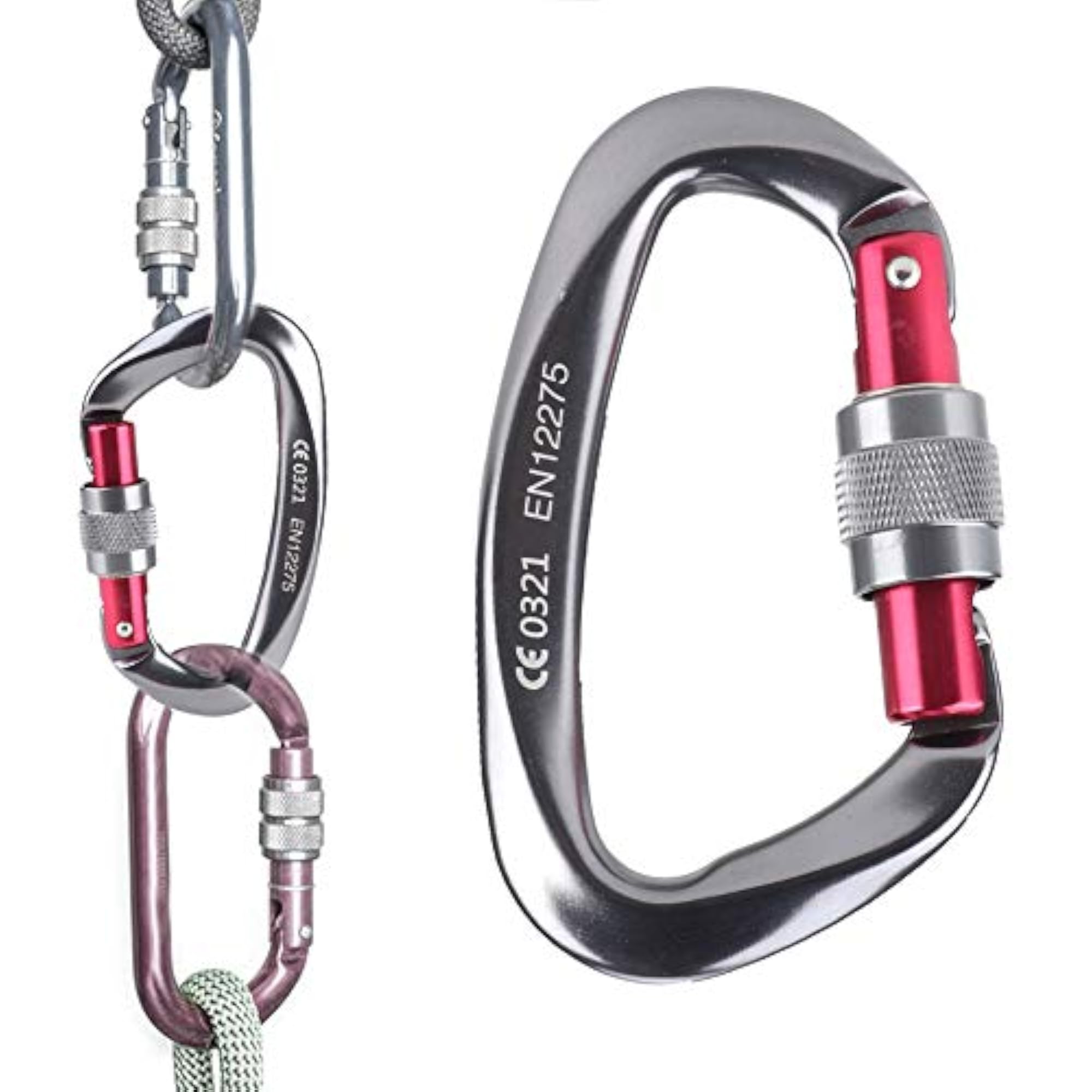 Durable Aluminum Climbing Buckle for Outdoor Use