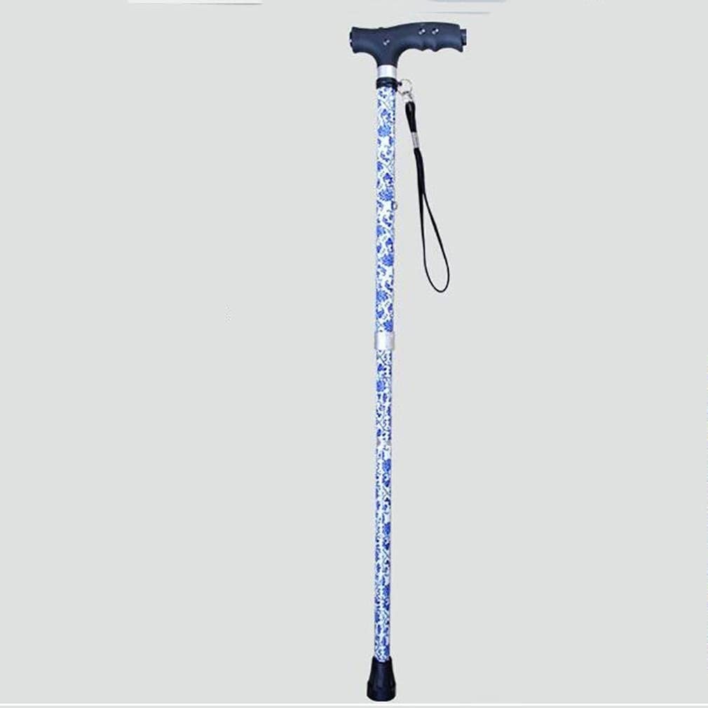 Muletas telescópicas Antideslizantes Bastón LED con luz 3 Bastón Plegable Ajustable para Ancianos para Artritis, Ancianos, Personas Mayores y discapacitados (Color : A) The New
