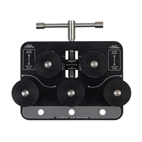 DIMITU Heavy Duty Handheld Tube Straightener for Aluminum Copper Fuels Brake Lines 3/16 to 1.0 Inch Diameter Workshop Tool