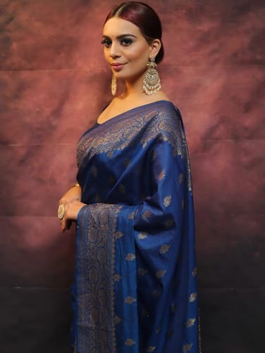 Image of Avantika Fashion Women's Kanjivaram Soft Silk Banarasi Sarees With Blouse Piece