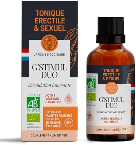 G'STIMUL DUO - Tonique érectile et sexuel - Ginseng rouge Françai...