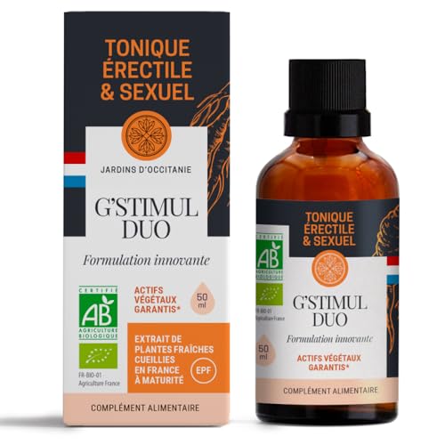 G'STIMUL DUO - Tonique érectile et sexuel - Ginseng rouge Françai...