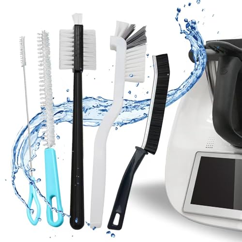 Caremore - Juego de 6 cepillos de limpieza para todos los cuchillos de tazón de termococina, ideal...